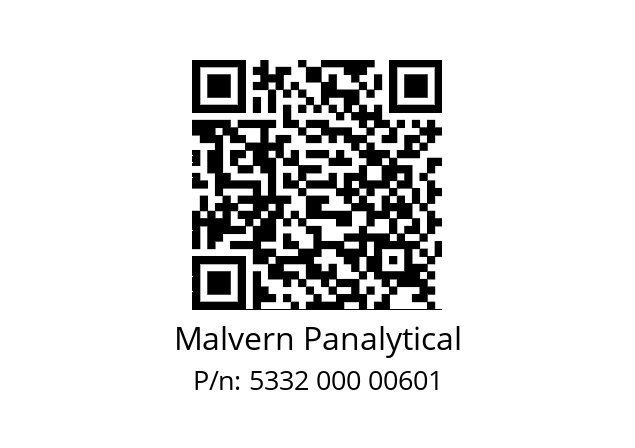   Malvern Panalytical 5332 000 00601