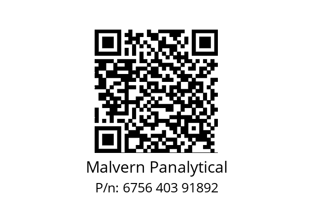   Malvern Panalytical 6756 403 91892