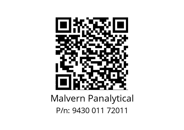   Malvern Panalytical 9430 011 72011