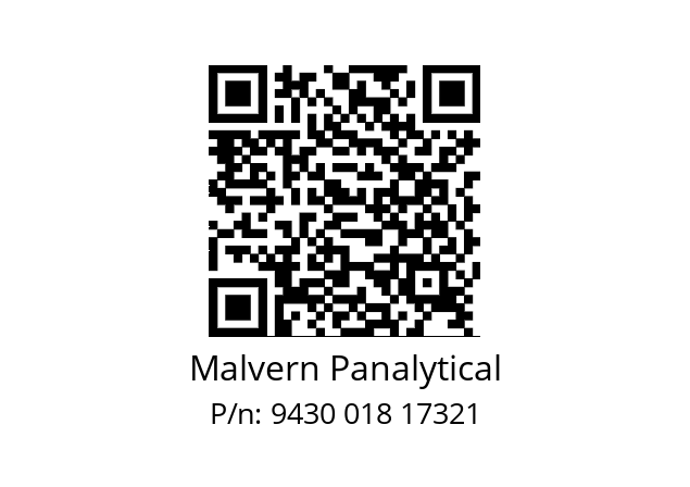   Malvern Panalytical 9430 018 17321