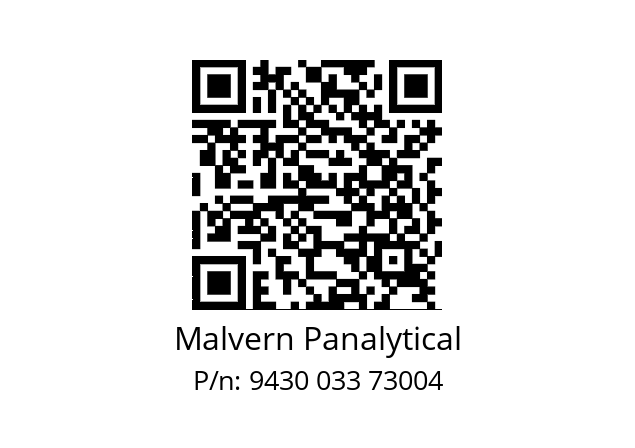   Malvern Panalytical 9430 033 73004