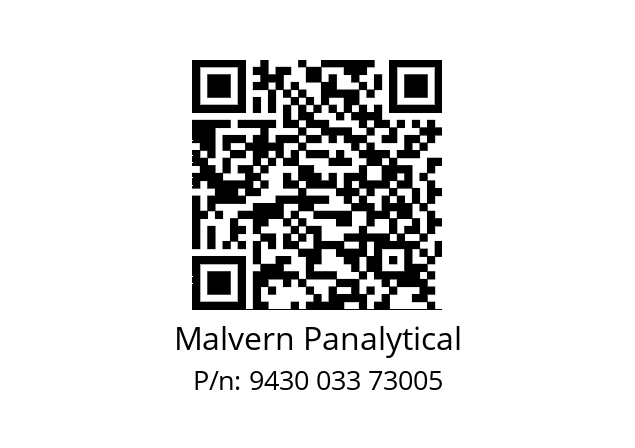   Malvern Panalytical 9430 033 73005