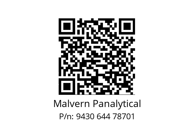   Malvern Panalytical 9430 644 78701