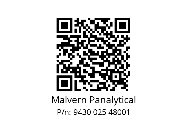   Malvern Panalytical 9430 025 48001