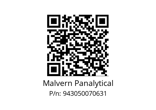   Malvern Panalytical 943050070631