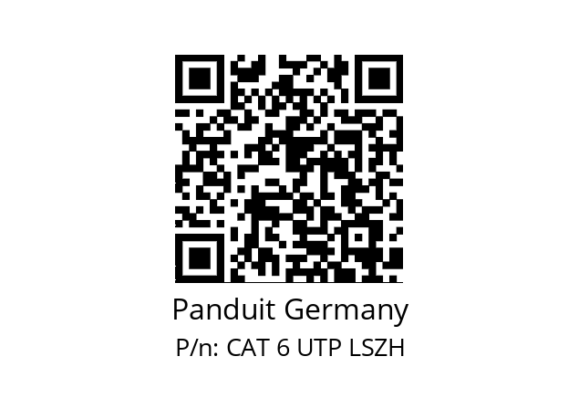   Panduit Germany CAT 6 UTP LSZH