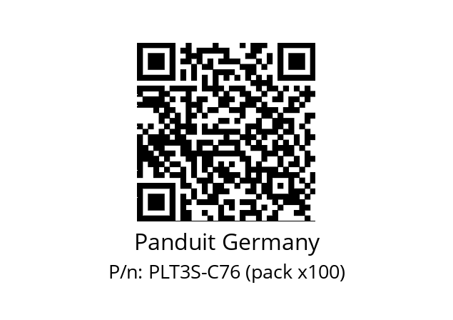   Panduit Germany PLT3S-C76 (pack x100)