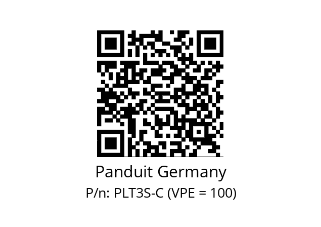   Panduit Germany PLT3S-C (VPE = 100)