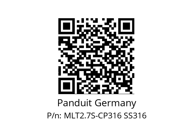   Panduit Germany MLT2.7S-CP316 SS316