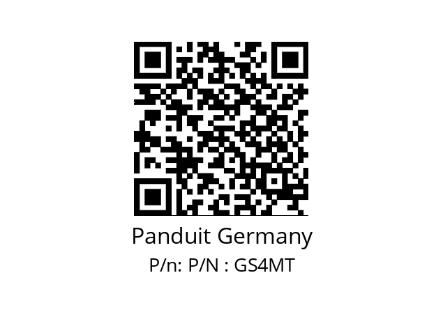   Panduit Germany P/N : GS4MT