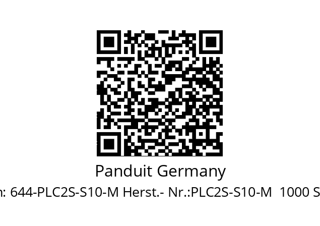   Panduit Germany 644-PLC2S-S10-M Herst.- Nr.:PLC2S-S10-M  1000 STK.