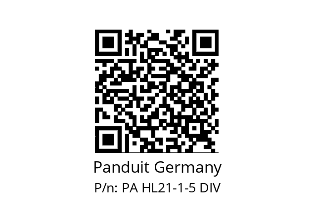   Panduit Germany PA HL21-1-5 DIV