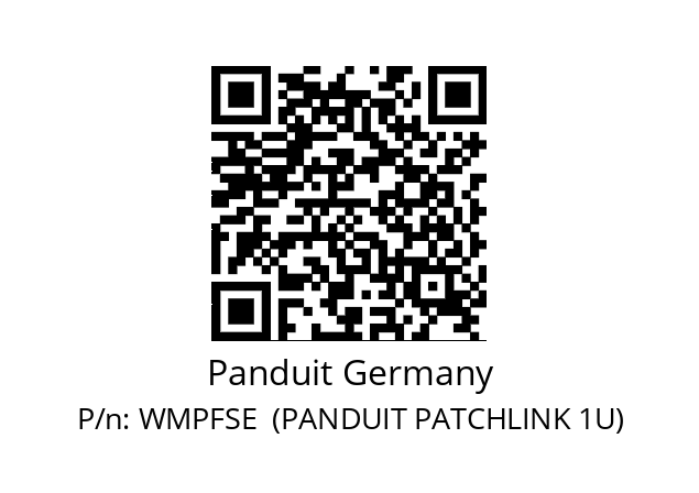   Panduit Germany WMPFSE  (PANDUIT PATCHLINK 1U)