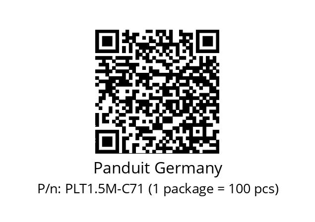   Panduit Germany PLT1.5M-C71 (1 package = 100 pcs)