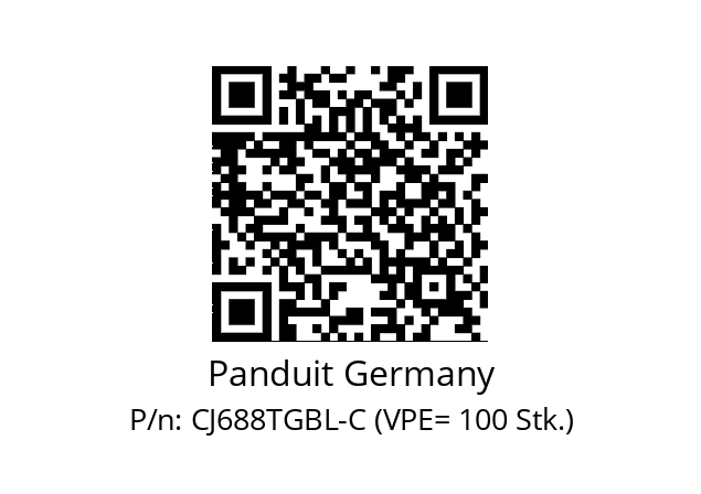   Panduit Germany CJ688TGBL-C (VPE= 100 Stk.)