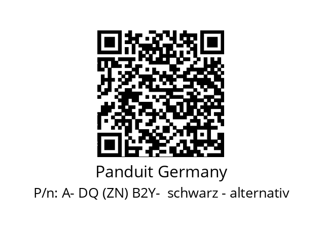   Panduit Germany A- DQ (ZN) B2Y-  schwarz - alternativ