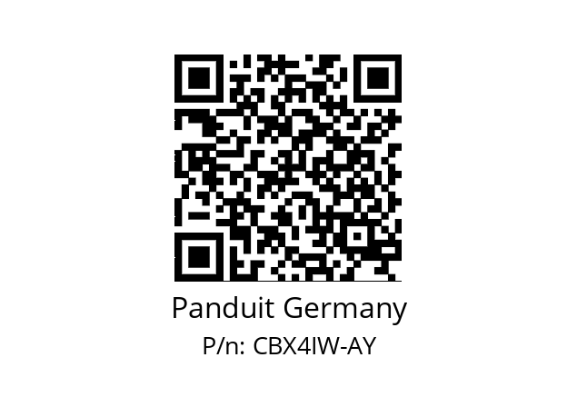   Panduit Germany CBX4IW-AY