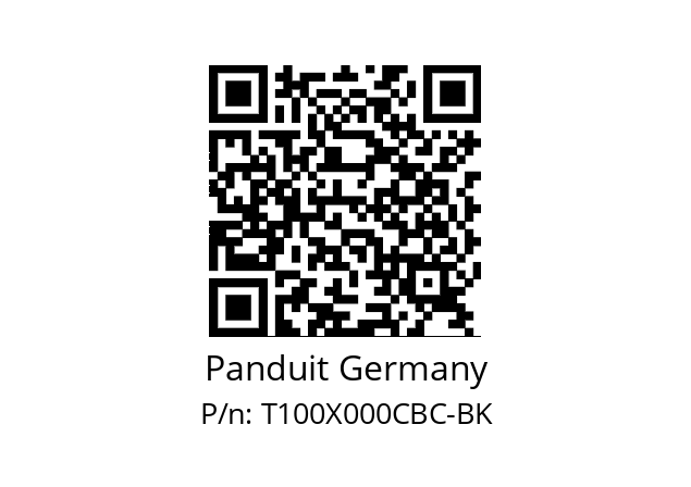   Panduit Germany T100X000CBC-BK