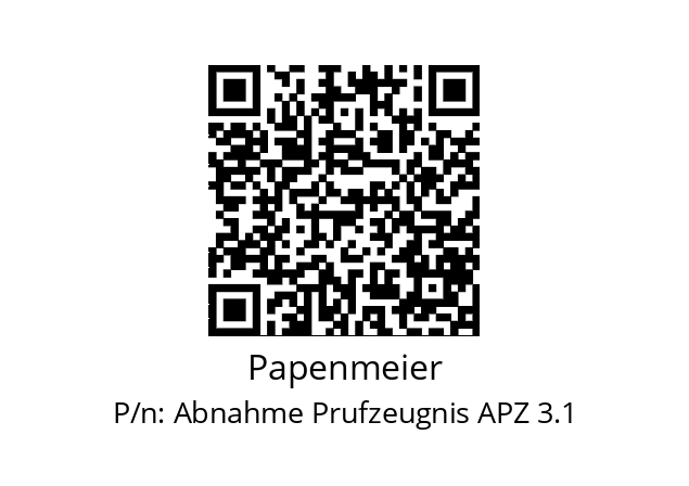   Papenmeier Abnahme Prufzeugnis APZ 3.1