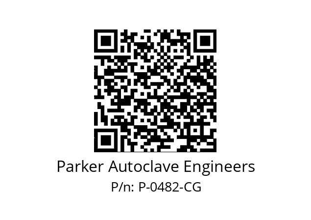   Parker Autoclave Engineers P-0482-CG