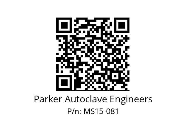   Parker Autoclave Engineers MS15-081