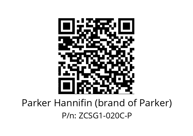   Parker Hannifin (brand of Parker) ZCSG1-020C-P