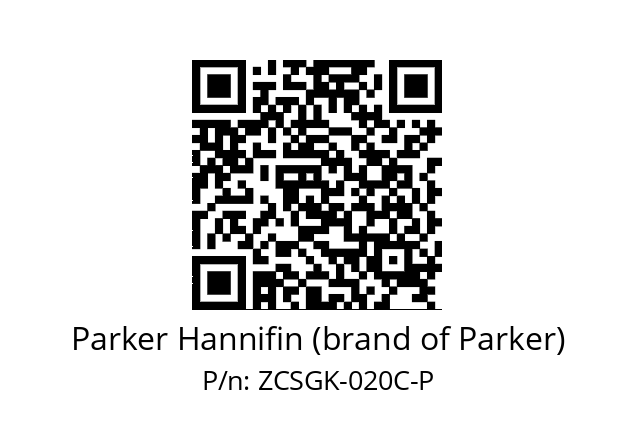   Parker Hannifin (brand of Parker) ZCSGK-020C-P