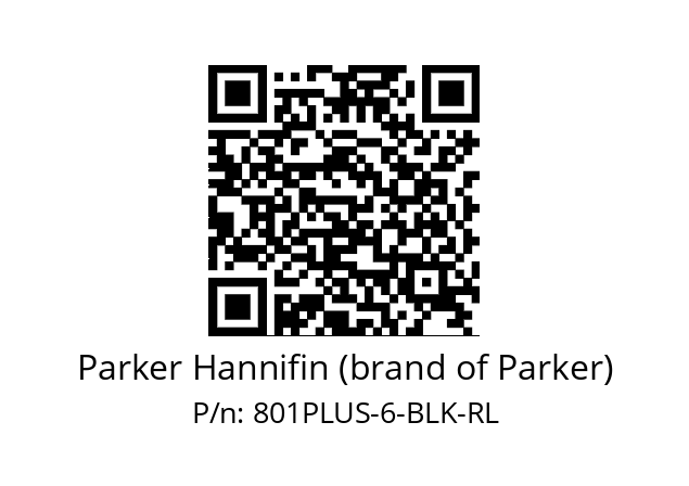   Parker Hannifin (brand of Parker) 801PLUS-6-BLK-RL