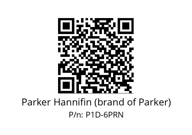   Parker Hannifin (brand of Parker) P1D-6PRN