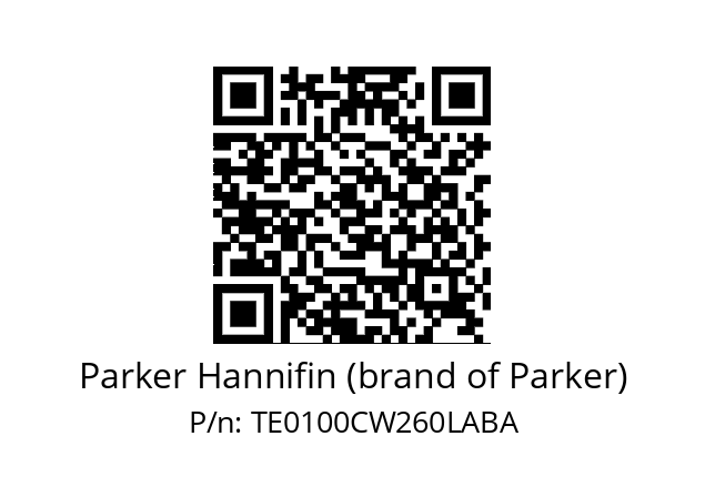   Parker Hannifin (brand of Parker) TE0100CW260LABA