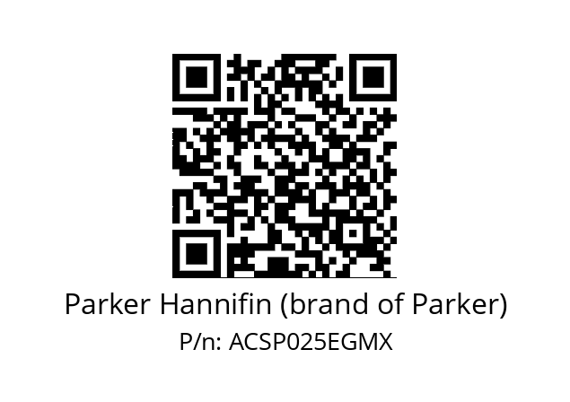   Parker Hannifin (brand of Parker) ACSP025EGMX