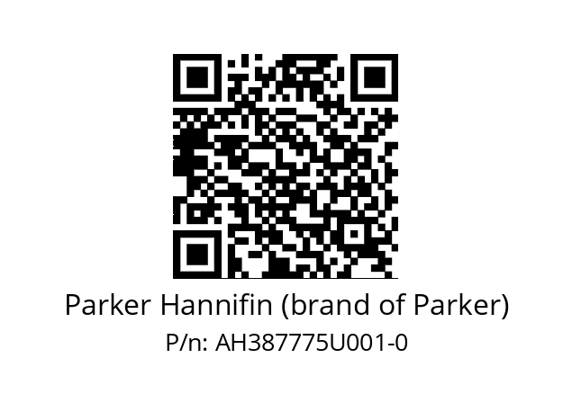   Parker Hannifin (brand of Parker) AH387775U001-0