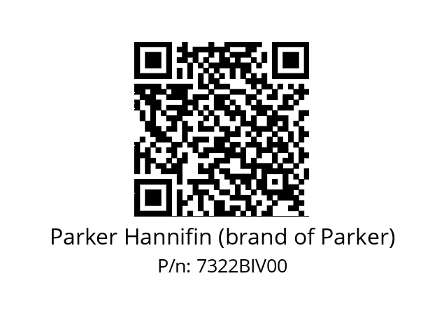   Parker Hannifin (brand of Parker) 7322BIV00