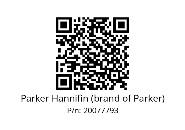   Parker Hannifin (brand of Parker) 20077793