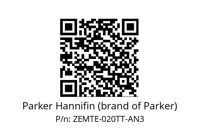   Parker Hannifin (brand of Parker) ZEMTE-020TT-AN3