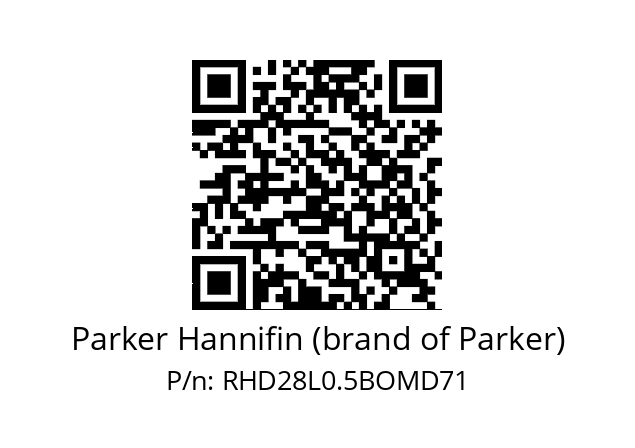   Parker Hannifin (brand of Parker) RHD28L0.5BOMD71