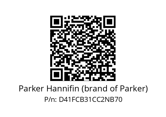  D41FCB31CC2NB7019 Parker Hannifin (brand of Parker) D41FCB31CC2NB70