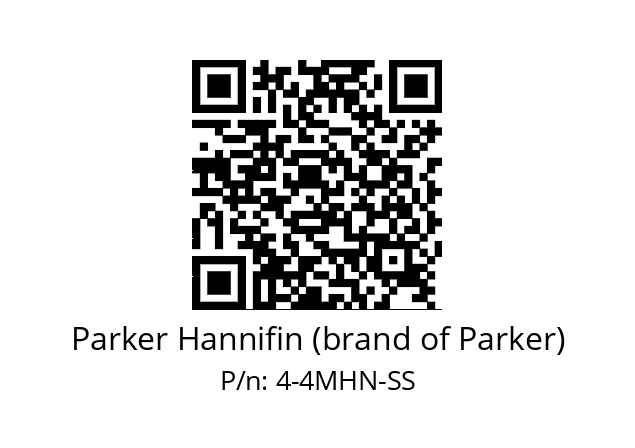   Parker Hannifin (brand of Parker) 4-4MHN-SS