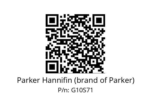   Parker Hannifin (brand of Parker) G10S71