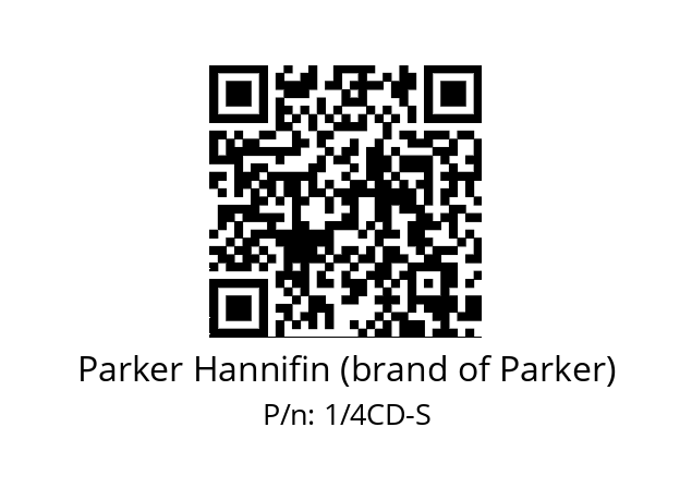   Parker Hannifin (brand of Parker) 1/4CD-S