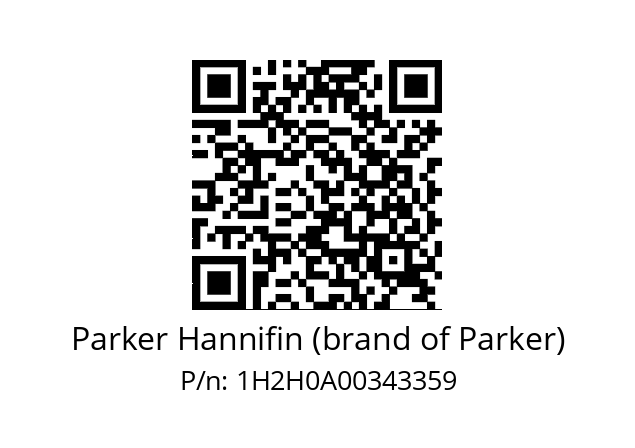   Parker Hannifin (brand of Parker) 1H2H0A00343359