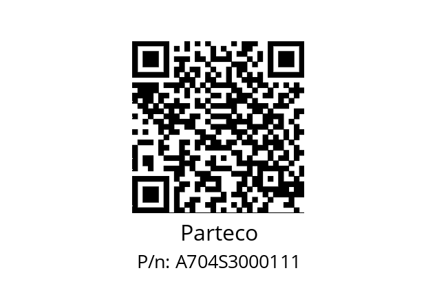   Parteco A704S3000111