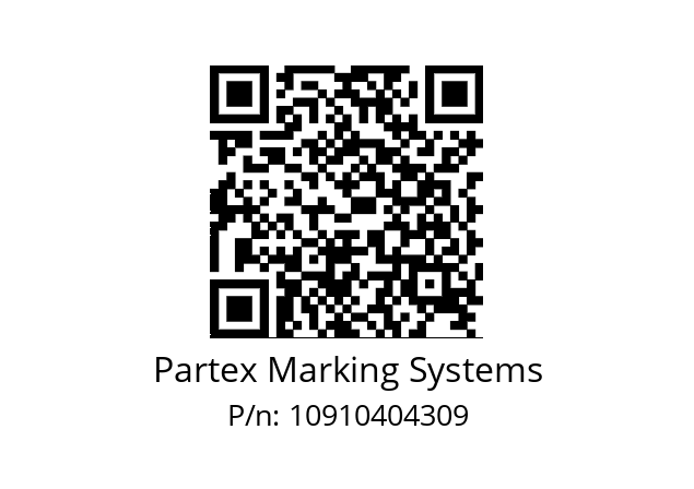   Partex Marking Systems 10910404309