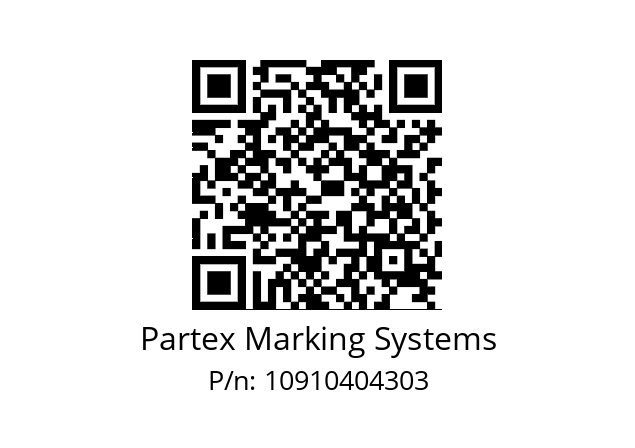   Partex Marking Systems 10910404303