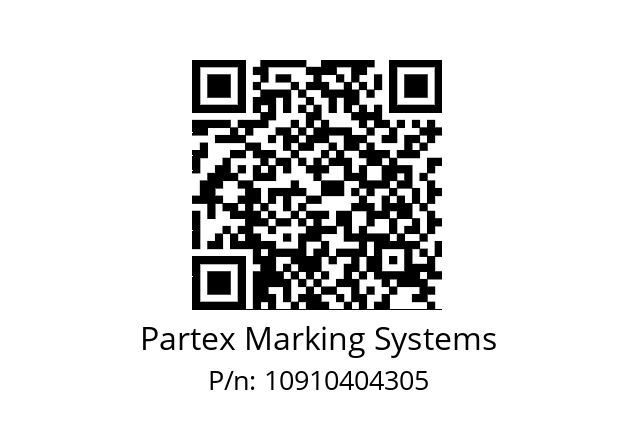   Partex Marking Systems 10910404305