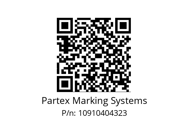   Partex Marking Systems 10910404323