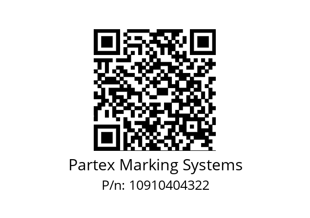   Partex Marking Systems 10910404322