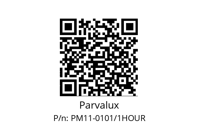   Parvalux PM11-0101/1HOUR