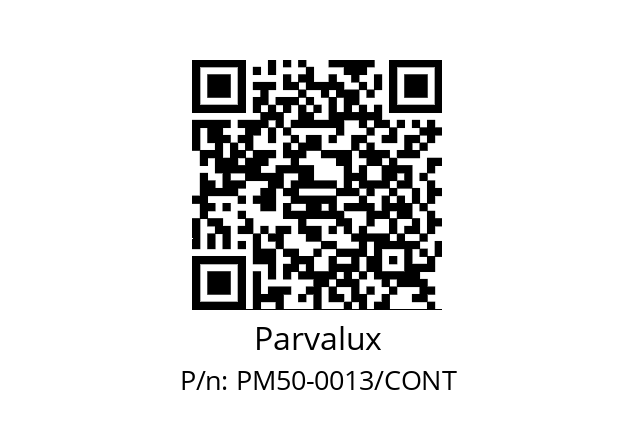   Parvalux PM50-0013/CONT