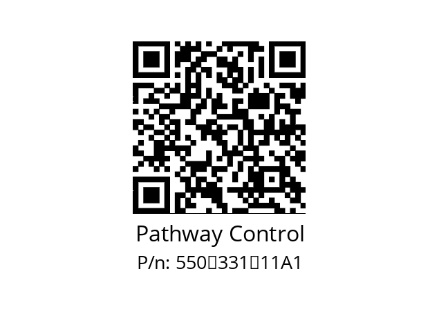   Pathway Control 550‐331‐11A1